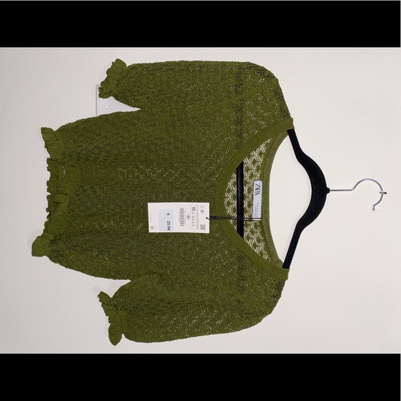 Zara Tops - green top